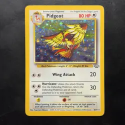 Pokemon Vintage Holo Rare Pidgeot 8/64 Jungle WotC 1999 - Image 1