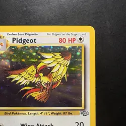 Pokemon Vintage Holo Rare Pidgeot 8/64 Jungle WotC 1999 - Image 3