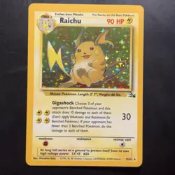 Pokemon Vintage Holo Raichu 14/62 Fossil Wizards Of The Coast 1999 - Image 1