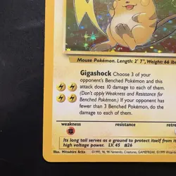 Pokemon Vintage Holo Raichu 14/62 Fossil Wizards Of The Coast 1999 - Image 5
