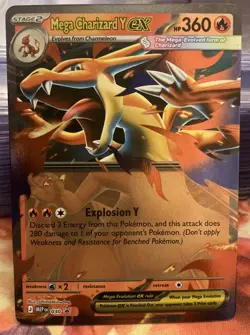 Mega Charizard Y EX 030 Black Star Promo Ascended Heroes NM Pokemon Tcg - Image 1