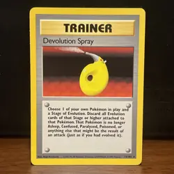 Devolution Spray Trainer 72/102 Rare Pokemon 1999 Unlimited Base Set LP - Image 1