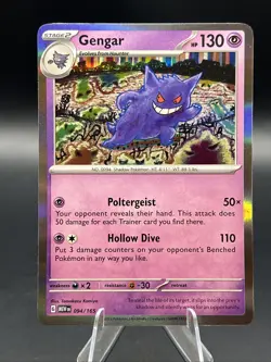 Holo Rare Gengar Pokemon 151 094/165 Pokemon TCG - Image 1