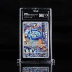 SQUIRTLE #148/142 Stellar Crown ILLUSTRATION RARE TAG GEM MINT 10 - Image 1