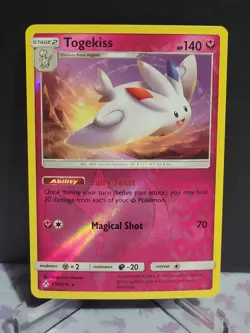 Togekiss 138/214 Pokemon Reverse Holo Rare Sun & Moon: Unbroken Bonds - VLP-NM - Image 1