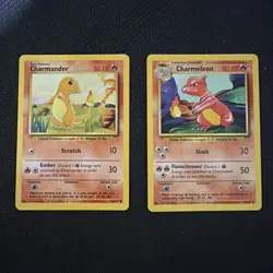 Pokemon Charmander Base Set 46/102 + charmeleon - Image 1