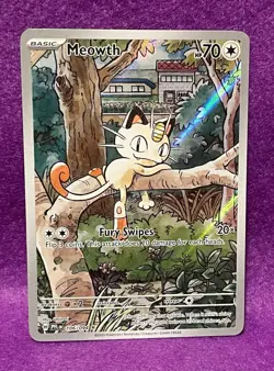 ⭐Meowth 106/094 Phantasmal Flames Holo Full Art Pokemon TCG ⭐ - Image 2
