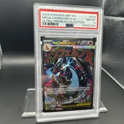2025 Pokemon Mega Evolution UPC Promo Mega Charizard #023 EN Graded PSA 8 - Image 4