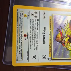 Pidgeot Holo 14/130 #14 - 2000 Pokemon TCG Base Set 2 WOTC Vintage LP - Image 4