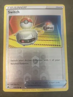 Switch 144/159 SWSH: Crown Zenith Reverse Holo Pokemon TCG LP - Image 1