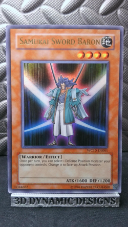 | Yugioh Samurai Sword Baron WC10-EN001 Ultra Rare Video Game Promo LP 🔥 | - Image 1