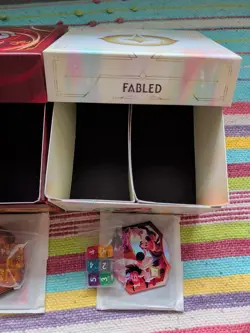 Disney Lorcana TCG Reign Of Jafar & FABLED empty Trove Sets With Accessories - Image 4