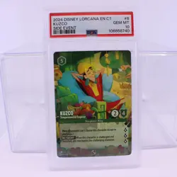 Disney Lorcana TCG PSA 10 Kuzco Temperamental Emperor Side Event Promo 8/C1 En - Image 1
