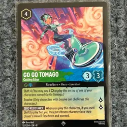Disney Lorcana Reign of Jafar Go Go Tomago Cutting Edge 107/204 Super Rare NM/Mi - Image 1