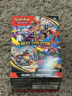 Pokemon Mega Evolution Booster Bundle Trading Card Game Factory Sealed 6 Packs - Image 1