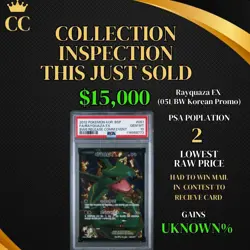 2012 Pokemon Rayquaza EX Promo bw6 release #051-P Super Rare Card korean PSA 10 - Image 3