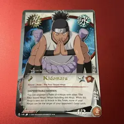 NARUTO CCG 2002 Rare #148 KIDOMARU Anime Card Gold Letter - Image 1