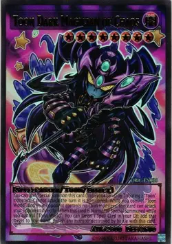 Toon Dark Magician of Chaos HOLO YuGiOh YU GI OH Custom Anime Collectible Card - Image 1