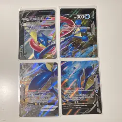 Greninja V-UNION Pokemon TCG Holo 4 Card Lot English V-UNION Rule 2021 - Image 1
