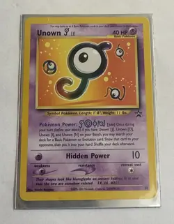 Pokemon TCG Unown J #38 Black Star Promo Card - Image 1