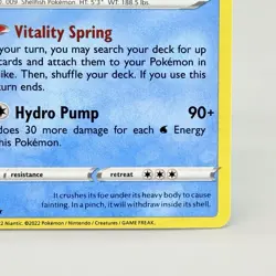 Pokemon Go Blastoise Holo Rare TCG Card 017/078 NM - Image 4