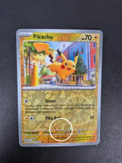 Pikachu [SWIRL] - 018/091 - Pokemon Paldean Fates Cosmos Reverse Holo Rare Card - Image 2