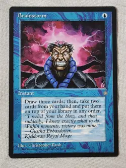 NM Brainstorm Ice Age Mtg Magic the Gathering - Image 1