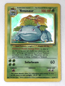 Venusaur 15/102 Holo Rare Base Set Pokemon Card - Image 2