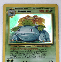 Venusaur 15/102 Holo Rare Base Set Pokemon Card - Image 3