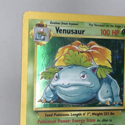 Venusaur 15/102 Holo Rare Base Set Pokemon Card - Image 5