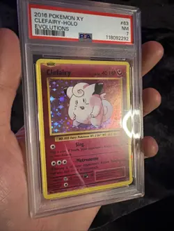Clefairy Holo Evolutions Pokemon XY Evolutions 2016 PSA 7 - Image 3