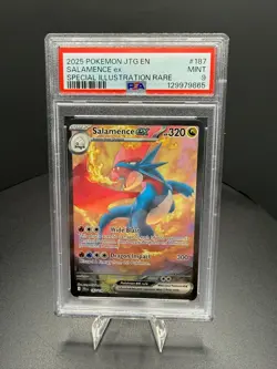 2025 Pokemon Journey Together Salamence ex #187/159 PSA 9 - Image 1