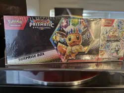 Pokemon TCG Prismatic Evolutions Promo Booster Bundle Collectors Surprise Box - Image 1