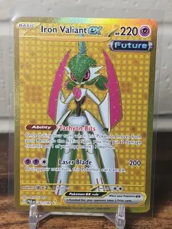 Pokemon TCG Iron Valiant EX Paradox Rift 261/182 Hyper Rare - Image 1