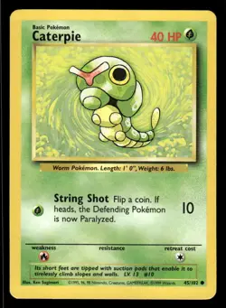 Pokemon TCG Base Set #45/102 Caterpie NM - Image 1