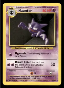 Pokemon TCG Base Set #029/102 Haunter NM - Image 1