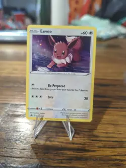 Pokemon – Eevee SWSH127 – Black Star Promo – Cosmic Holo NM Double Swirl - Image 1