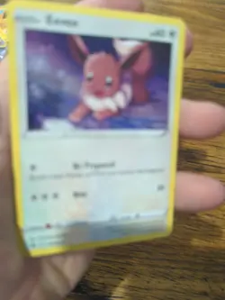 Pokemon – Eevee SWSH127 – Black Star Promo – Cosmic Holo NM Double Swirl - Image 3