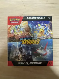 Pokemon TCG Surging Sparks Booster Bundle (6 Packs) Factory Sealed - Image 1