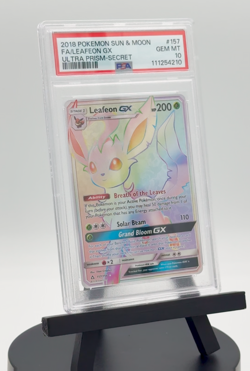 2018 Pokemon Sun and Moon Leafeon GX Ultra Prism Secret Gem MT 10 - Image 2