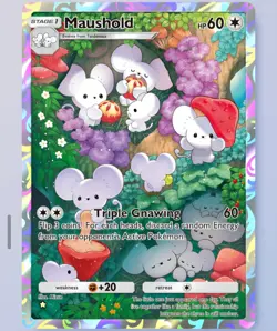 Pokemon TCG POCKET - Maushold 1⭐, Paldean Wonders, English - Image 1