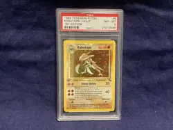 1999 Pokemon Fossil KABUTOPS #9 Holo 1st Edition PSA 8 NM-MT - Image 1