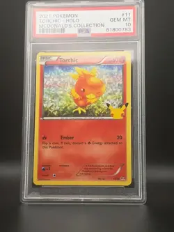PSA 10 Gem Mint 2021 Pokemon Torchic Holo McDonald’s Collection #11 RARE - Image 1