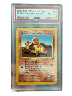 2000 Pokemon Gym Challenge Blaine's Charmander #60 PSA 8 NM-MT-unlimited - Image 1