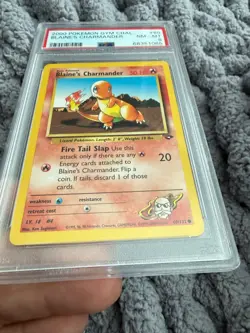 2000 Pokemon Gym Challenge Blaine's Charmander #60 PSA 8 NM-MT-unlimited - Image 4