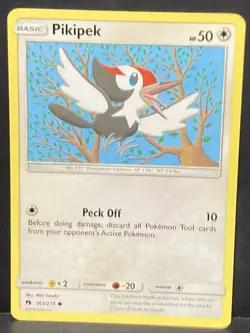 Pikipek Pokemon Sun & Moon Lost Thunder 163/214 TCG LP Rare - Image 1