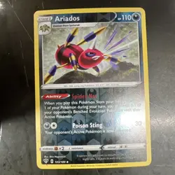 Ariados Reverse Holo - 103/189 - Darkness Ablaze Pokemon 2020 - Image 1