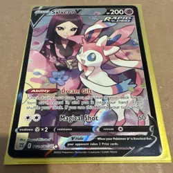 Pokemon Sylveon V Ultra Rare Rapid Strike Full Art Holo TG14/TG30 200 HP Swsh09 - Image 1