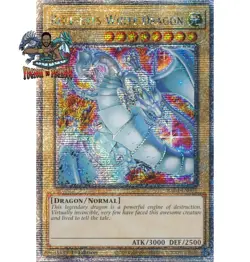 Yugioh! 1x Blue-Eyes White Dragon RA04-EN002 Quarter Century Secret Rare NM - Image 1