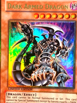 yugioh Dark Armed Dragon GLD2-EN031 Ultra Rare LIMITED EDITION near mint - Image 2